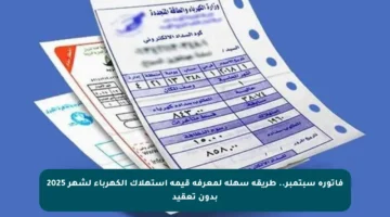 فاتورة سبتمبر.. طريقة سهلة لمعرفة قيمة استهلاك الكهرباء لشهر 2025 بدون تعقيد